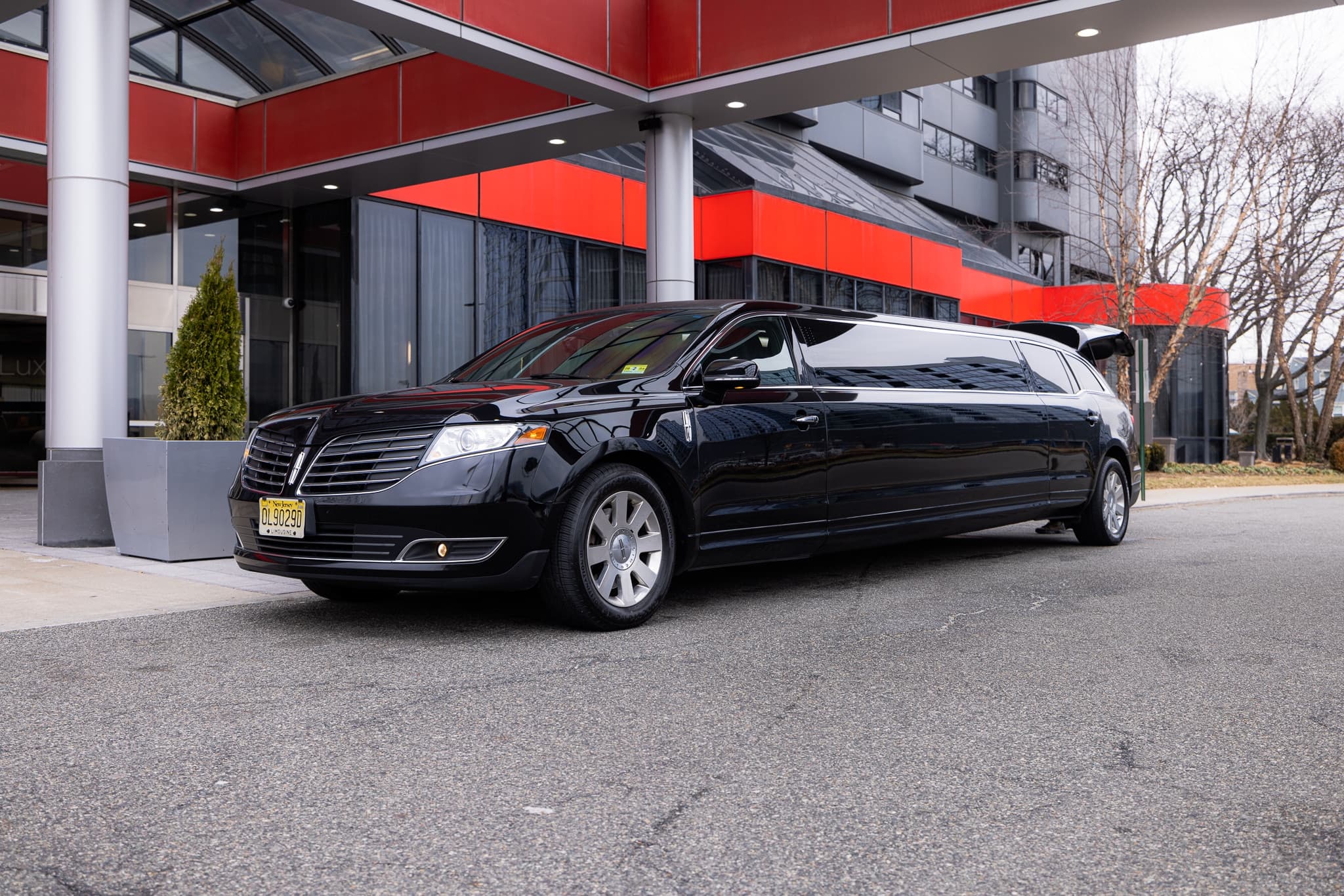 Black limousine used for Prestige transportation service.
